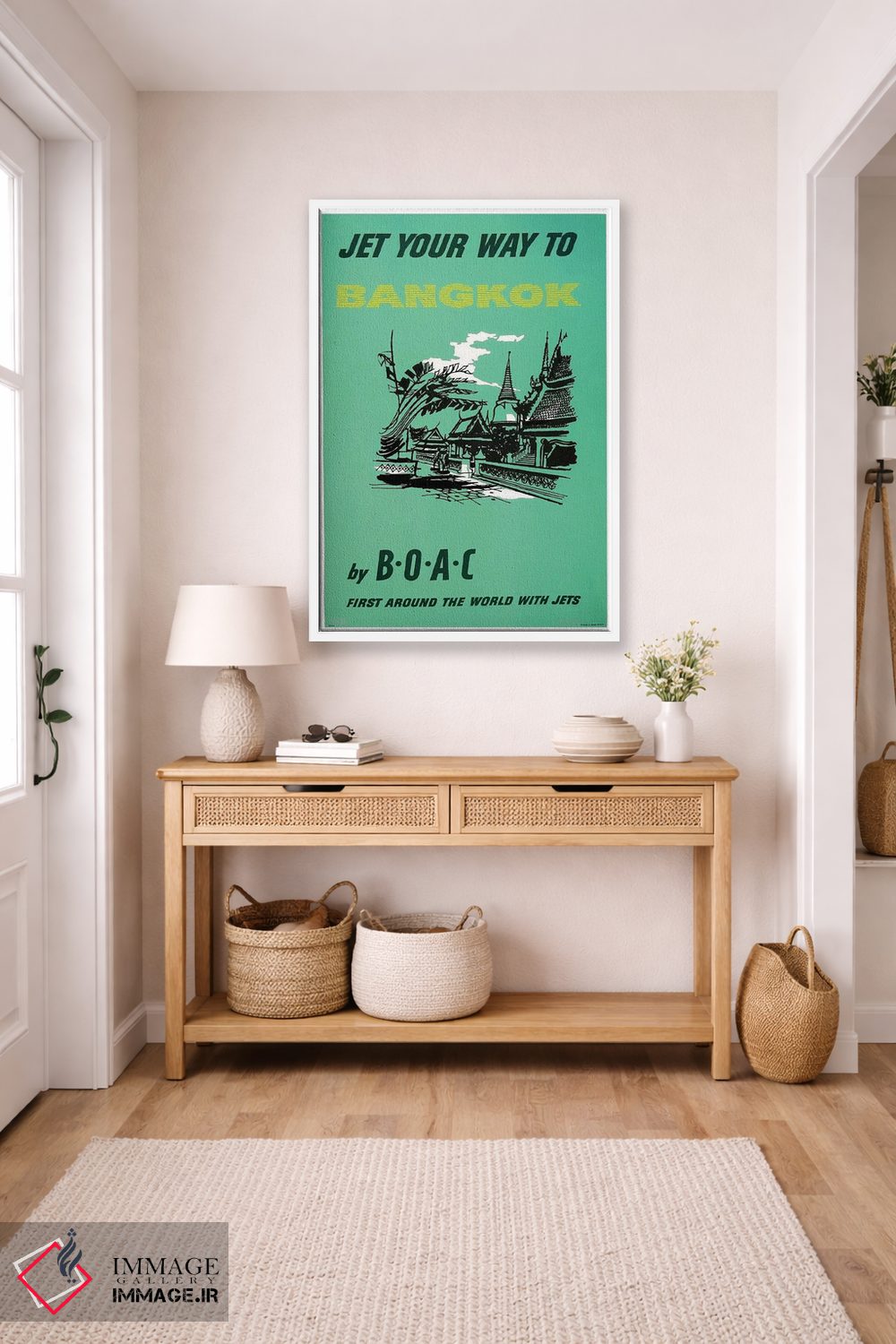 تابلو دکوراتیو با BOAC به بانکوک سفر کنید - D5W