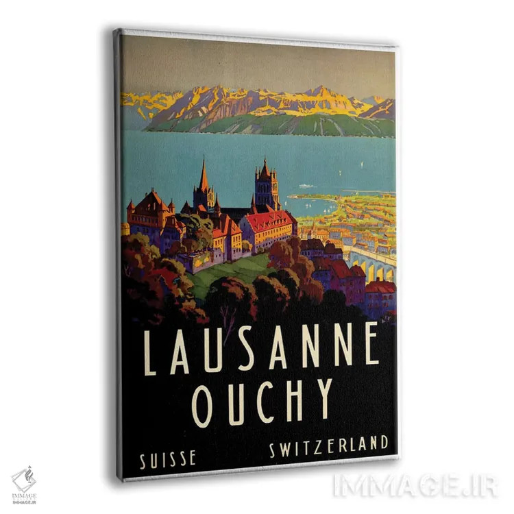 تابلو دکوراتیو Switzerland II,لوزان-اووشی، سوئیس II - نمای پرسپکتیو محصول