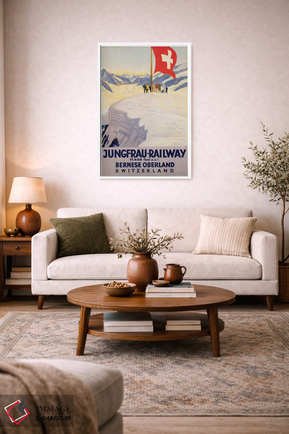 تابلو دکوراتیو راه آهن یونگفراو - D2W