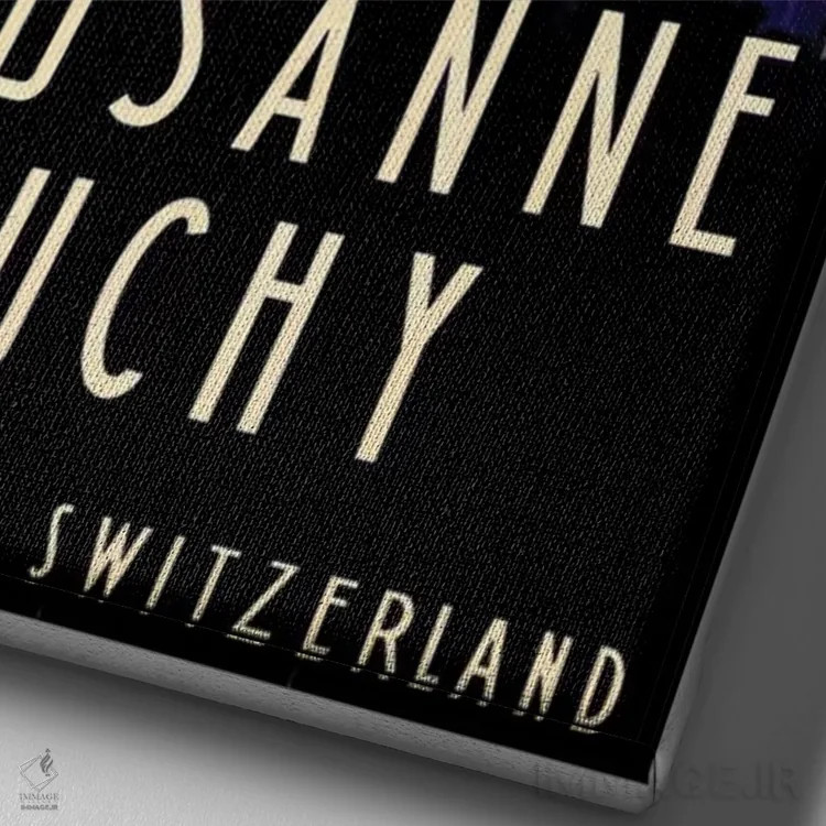 تابلو دکوراتیو Switzerland II,لوزان-اووشی، سوئیس II - نمای نزدیک بافت بوم