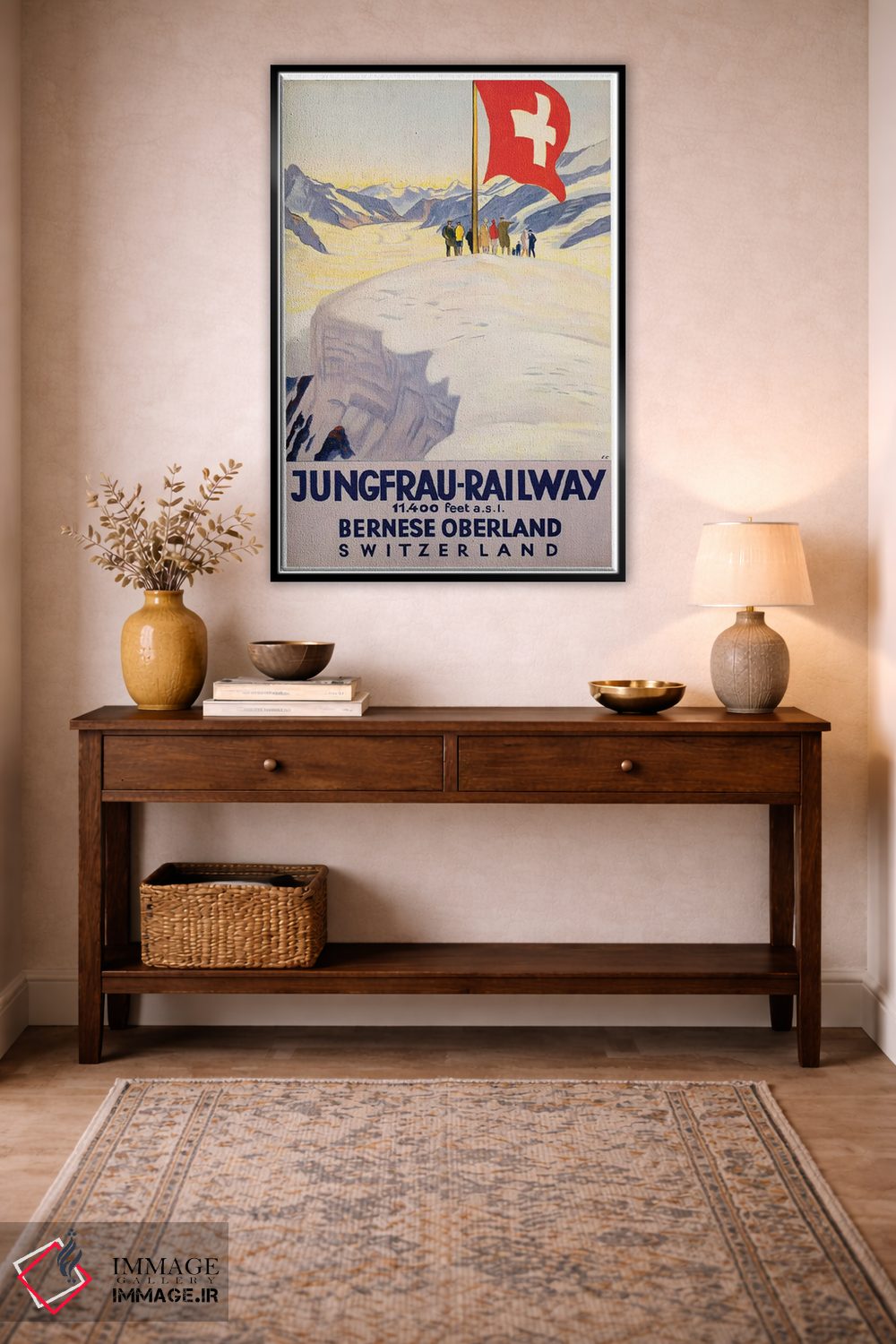 تابلو دکوراتیو راه آهن یونگفراو - D3B