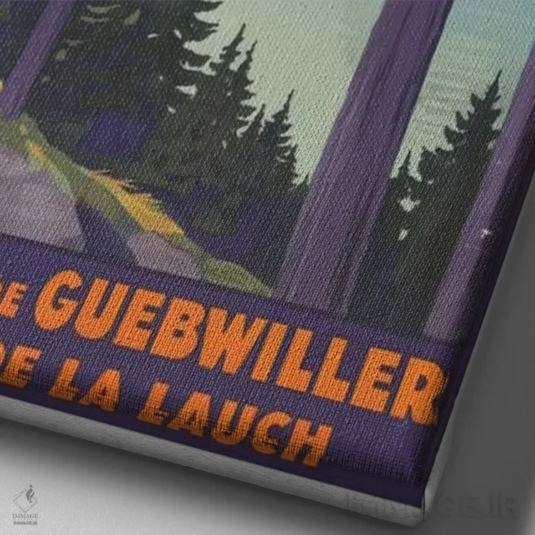 تابلو دکوراتیو بالون گیب ویلر - نمای نزدیک بافت بوم