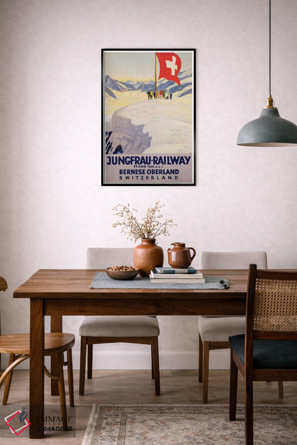 تابلو دکوراتیو راه آهن یونگفراو - D6B