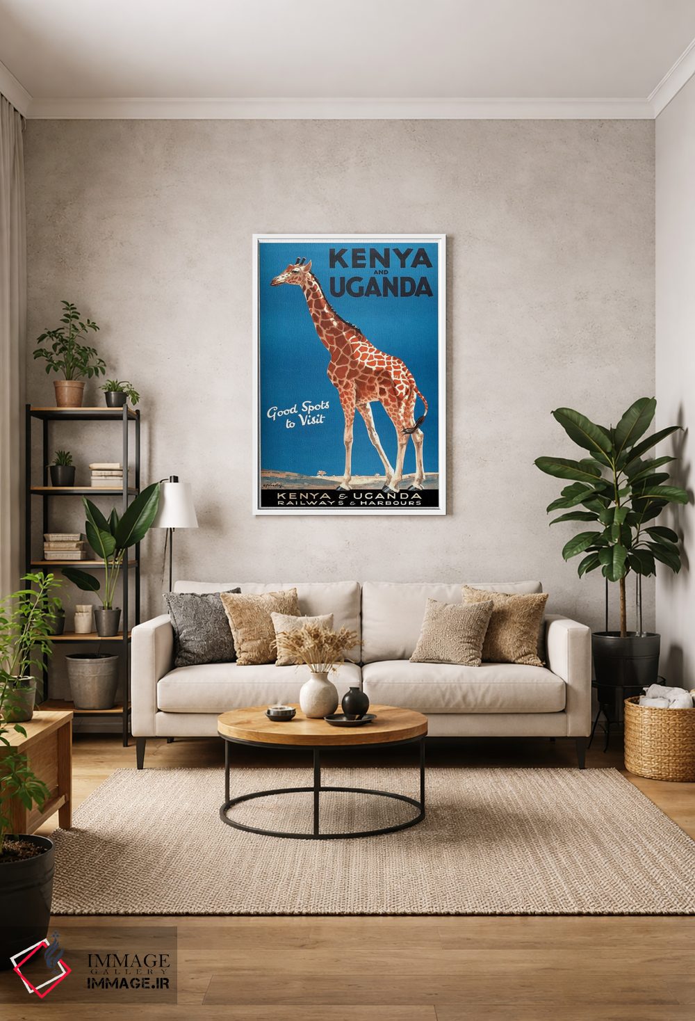 تابلو دکوراتیو راه آهن و بنادر کنیا و اوگاندا - D1W