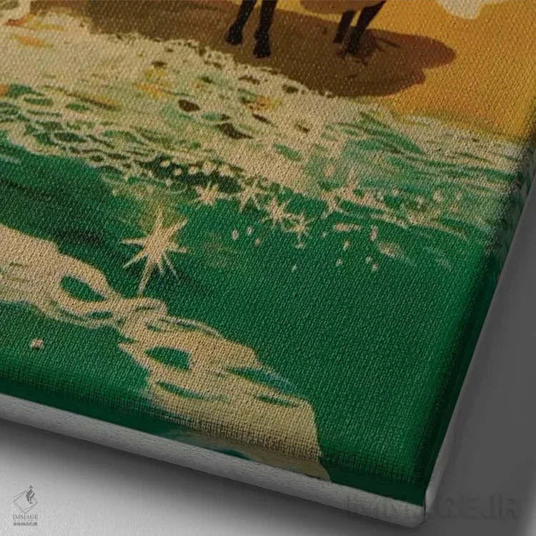 تابلو دکوراتیو مراکش II - نمای نزدیک بافت بوم