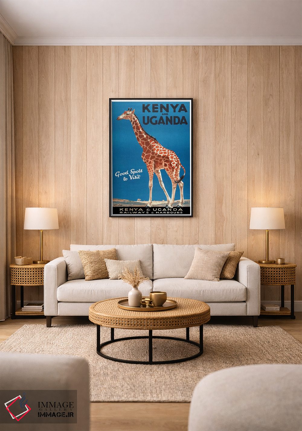 تابلو دکوراتیو راه آهن و بنادر کنیا و اوگاندا - D2B