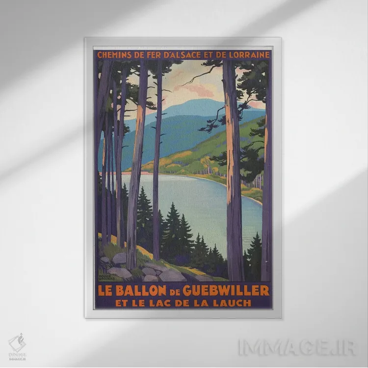 تابلو دکوراتیو بالون گیب ویلر - نمای قابدار سفید