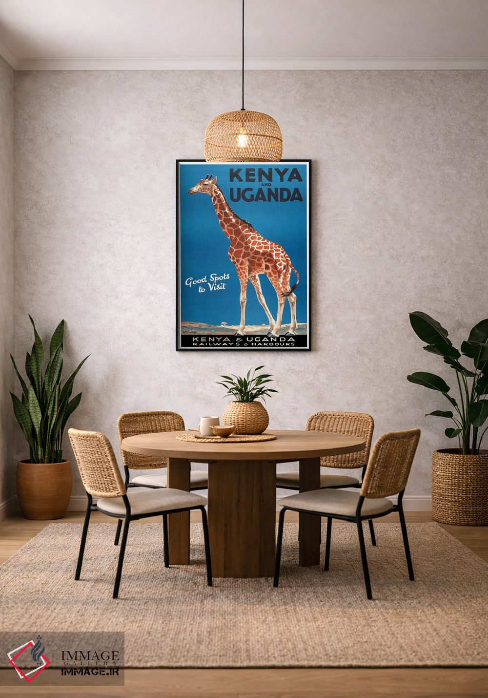 تابلو دکوراتیو راه آهن و بنادر کنیا و اوگاندا - D4B