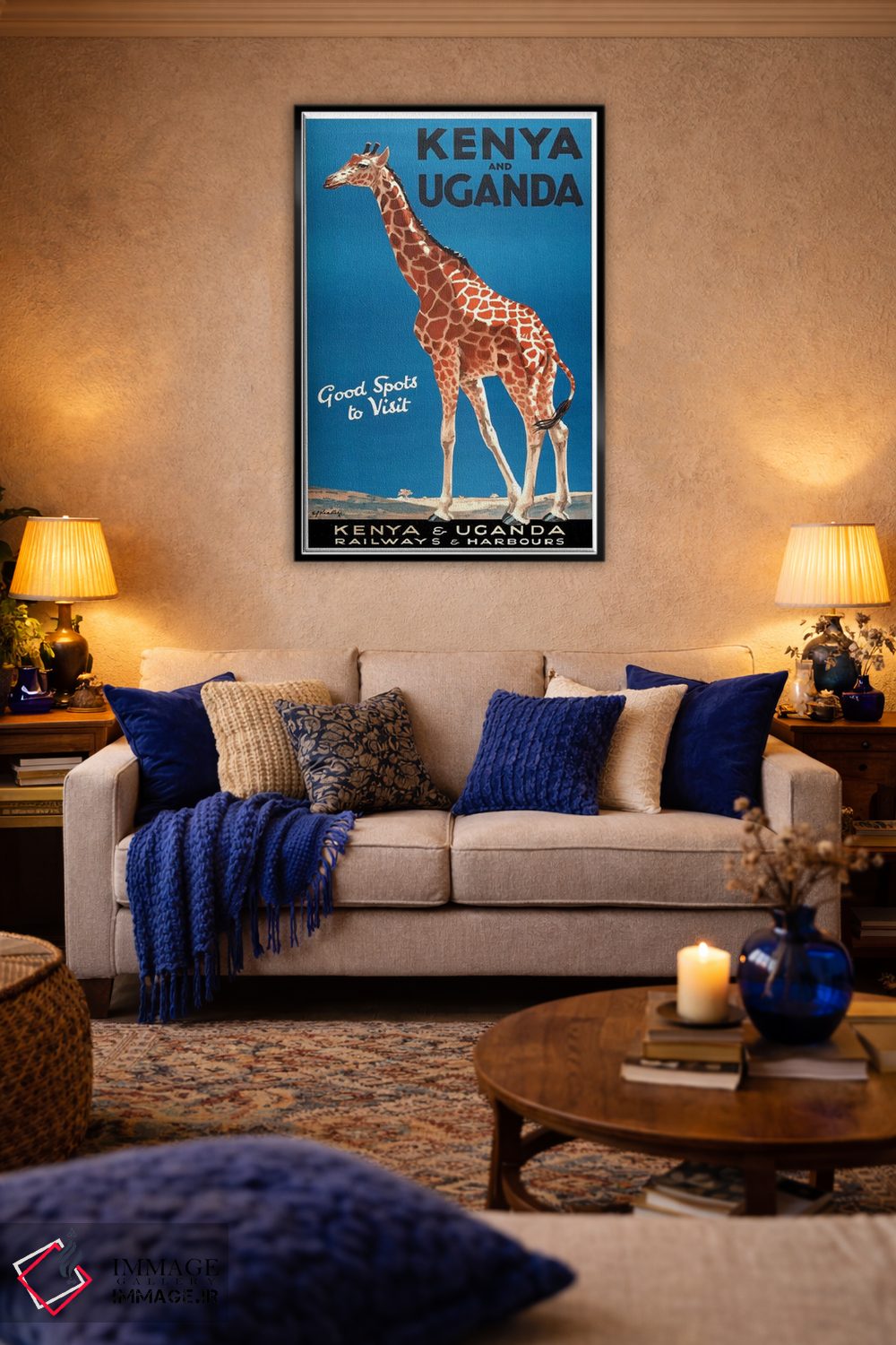 تابلو دکوراتیو راه آهن و بنادر کنیا و اوگاندا - D5B