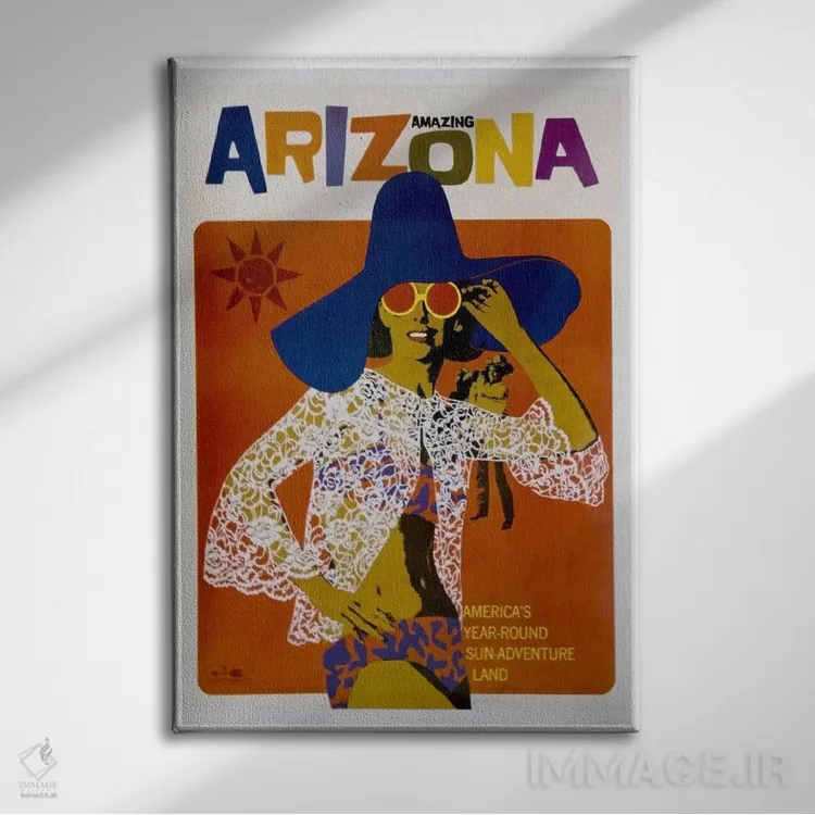 تابلو دکوراتیو آریزونای شگفت انگیز - نمای روبهرو روی دیوار