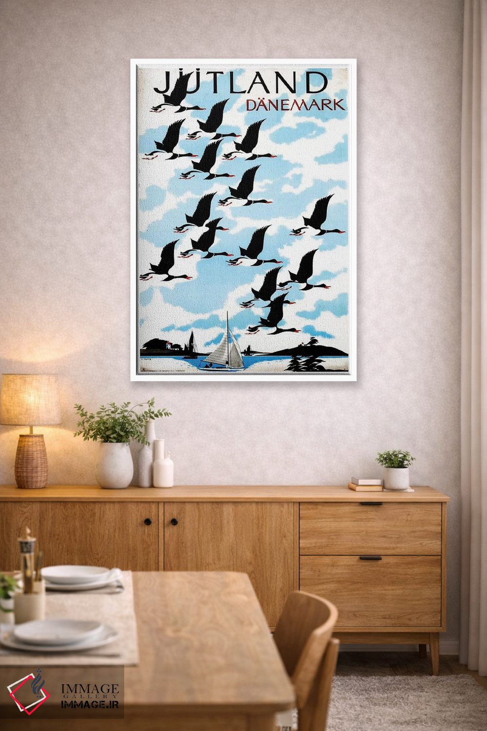 تابلو دکوراتیو Danemark,یوتلند، دانمارک - D4W