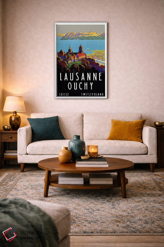 تابلو دکوراتیو Switzerland III,لوزان-اووشی، سوئیس III - D2W