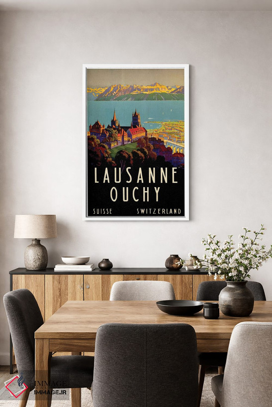 تابلو دکوراتیو Switzerland II,لوزان-اووشی، سوئیس II - D3W