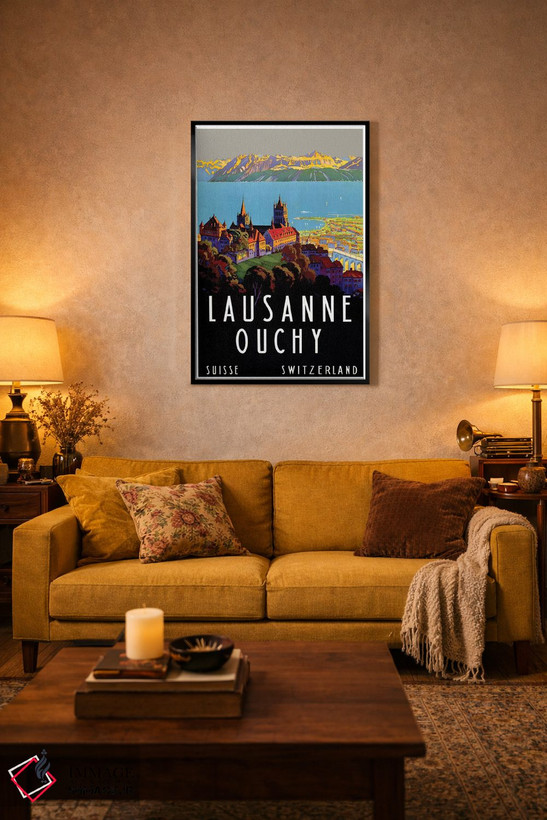 تابلو دکوراتیو Switzerland III,لوزان-اووشی، سوئیس III - D3B