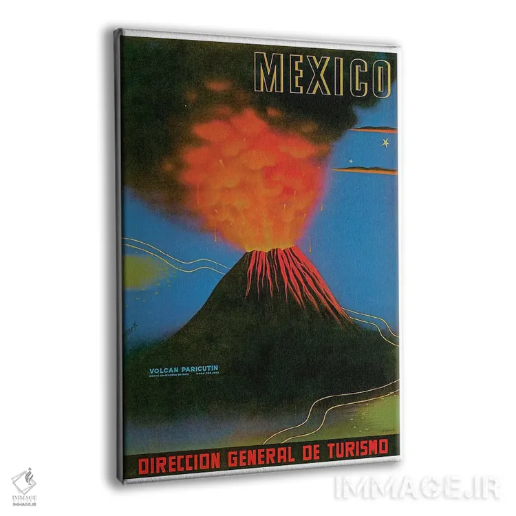 تابلو دکوراتیو مکزیک: آتشفشان پریکوتین - نمای پرسپکتیو محصول