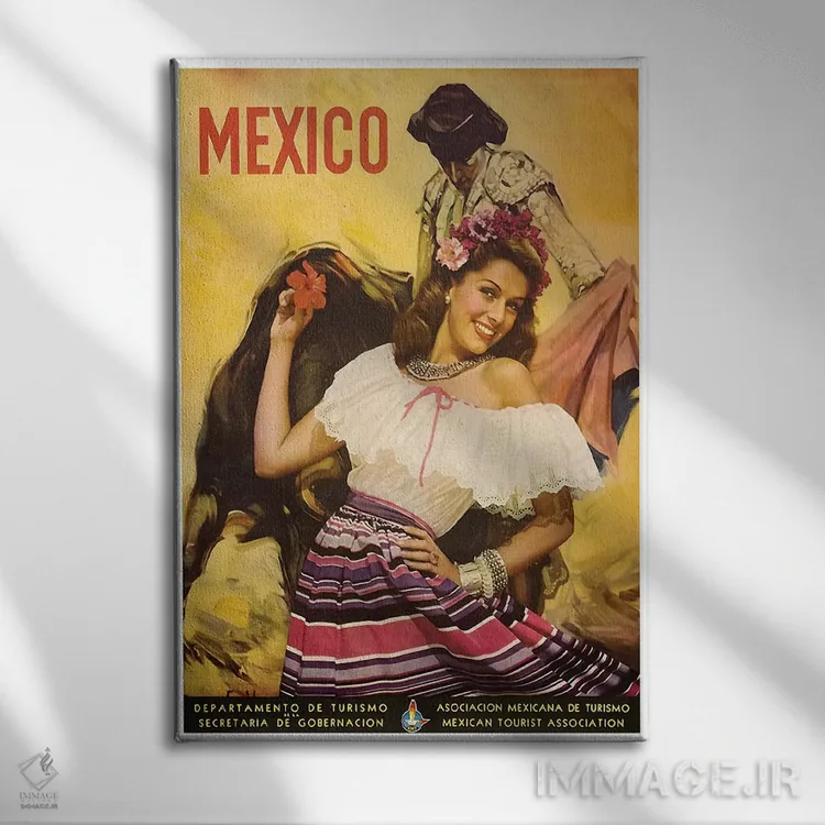 تابلو دکوراتیو مکزیک: گردشگری I - نمای روبهرو روی دیوار