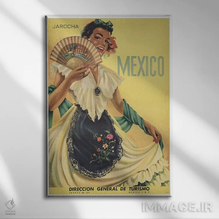 تابلو دکوراتیو مکزیک: گردشگری II - نمای روبهرو روی دیوار