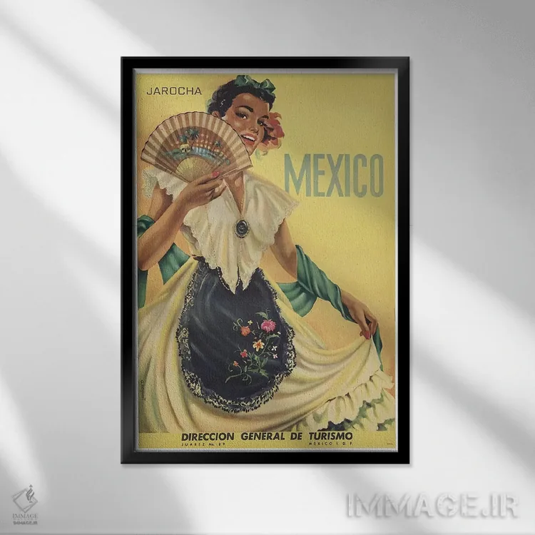 تابلو دکوراتیو مکزیک: گردشگری II - نمای قابدار مشکی