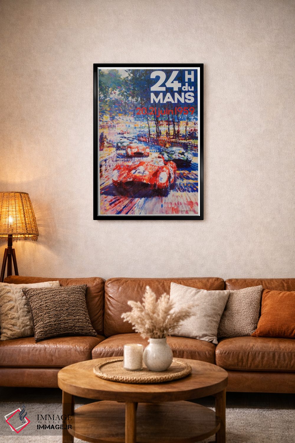 تابلو دکوراتیو بیست و چهار ساعت لمان II - D3B