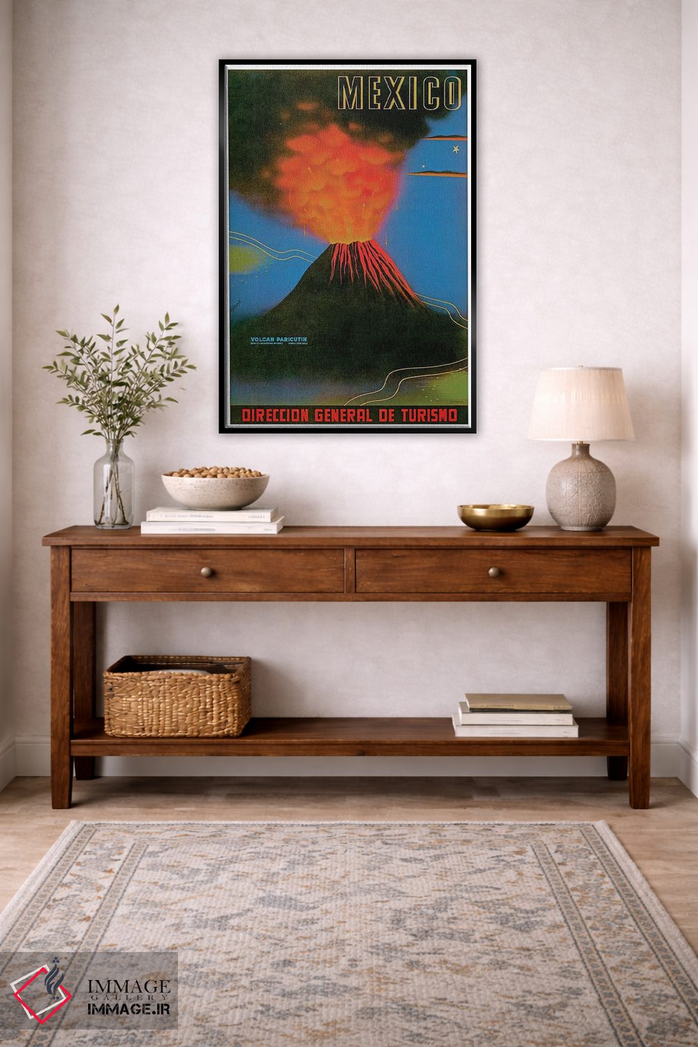تابلو دکوراتیو مکزیک: آتشفشان پریکوتین - D5B