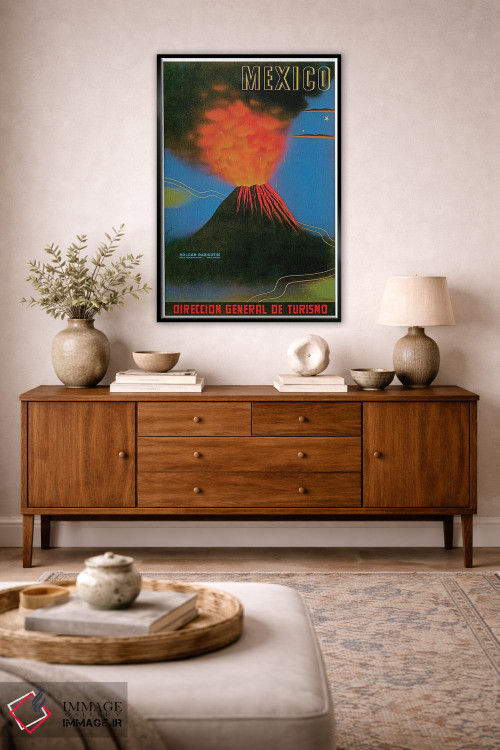 تابلو دکوراتیو مکزیک: آتشفشان پریکوتین - D4B
