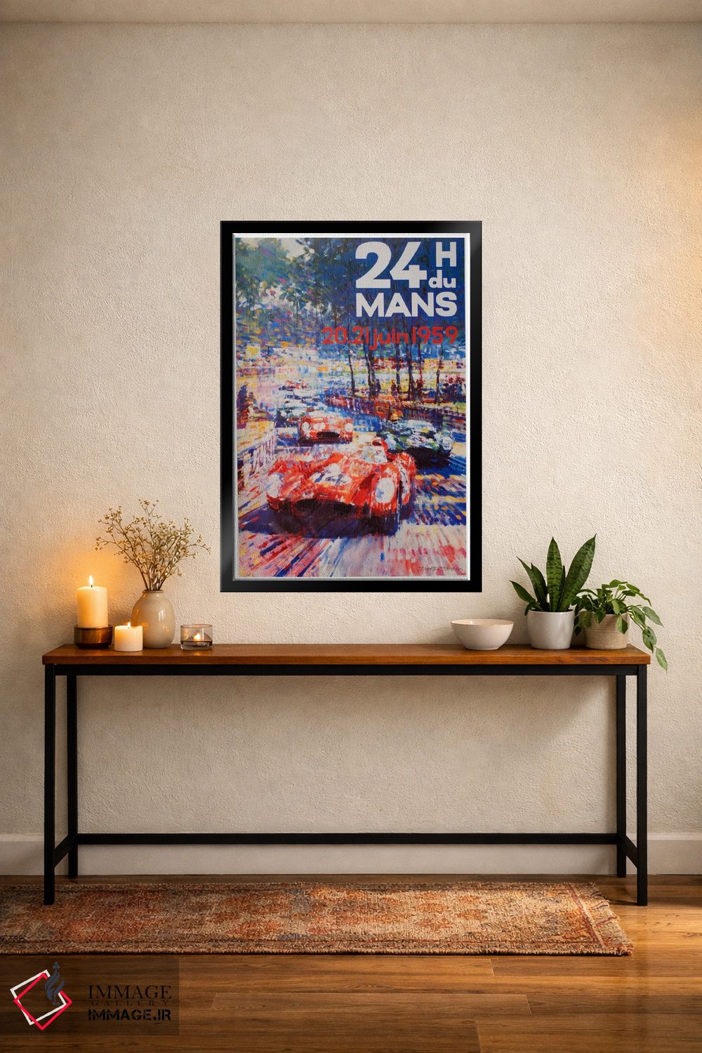 تابلو دکوراتیو بیست و چهار ساعت لمان II - D5B