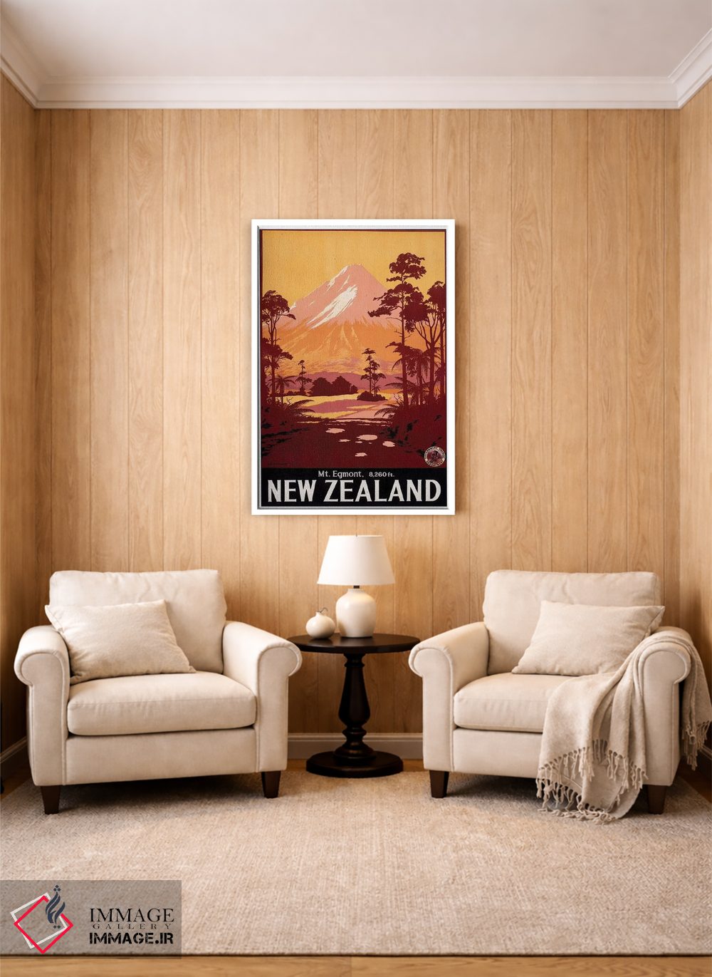 تابلو دکوراتیو New Zealand,کوه اگمونت، نیوزلند - D1W