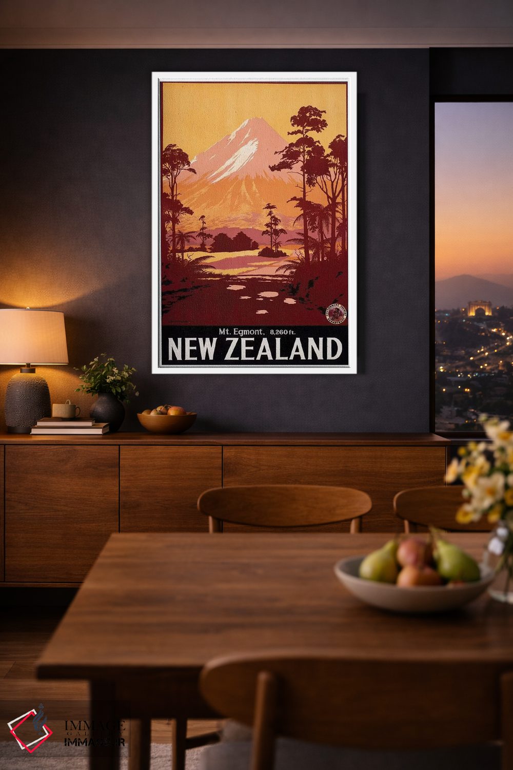 تابلو دکوراتیو New Zealand,کوه اگمونت، نیوزلند - D2W