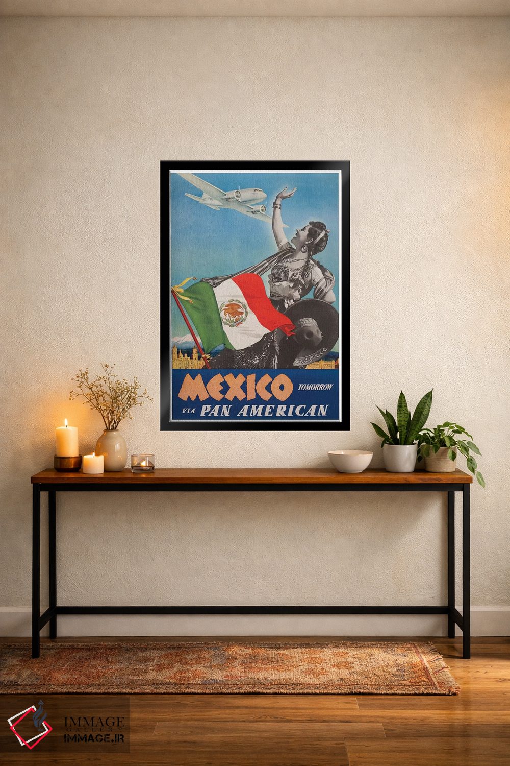تابلو دکوراتیو مکزیک فردا با پان امریکن - D5B