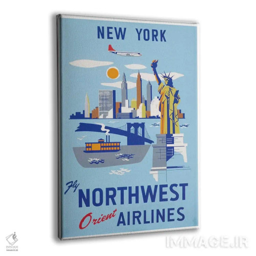 تابلو دکوراتیو نیویورک - نمای پرسپکتیو محصول