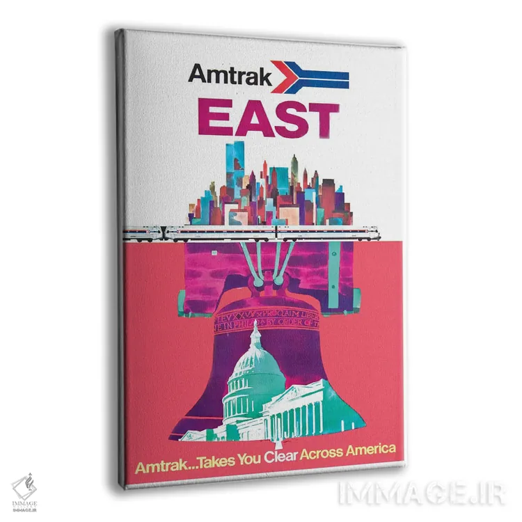 تابلو دکوراتیو امتراک شرق: امتراک شما را به سراسر آمریکا می برد - نمای پرسپکتیو محصول