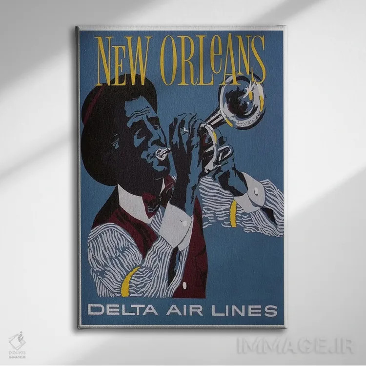 تابلو دکوراتیو نیواورلئان - نمای روبهرو روی دیوار