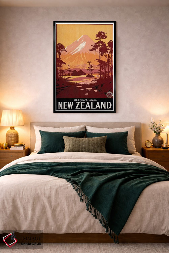 تابلو دکوراتیو New Zealand,کوه اگمونت، نیوزلند - D4B