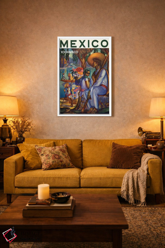 تابلو دکوراتیو Xochimilco,مکزیک، سوچی میلکو - D1W