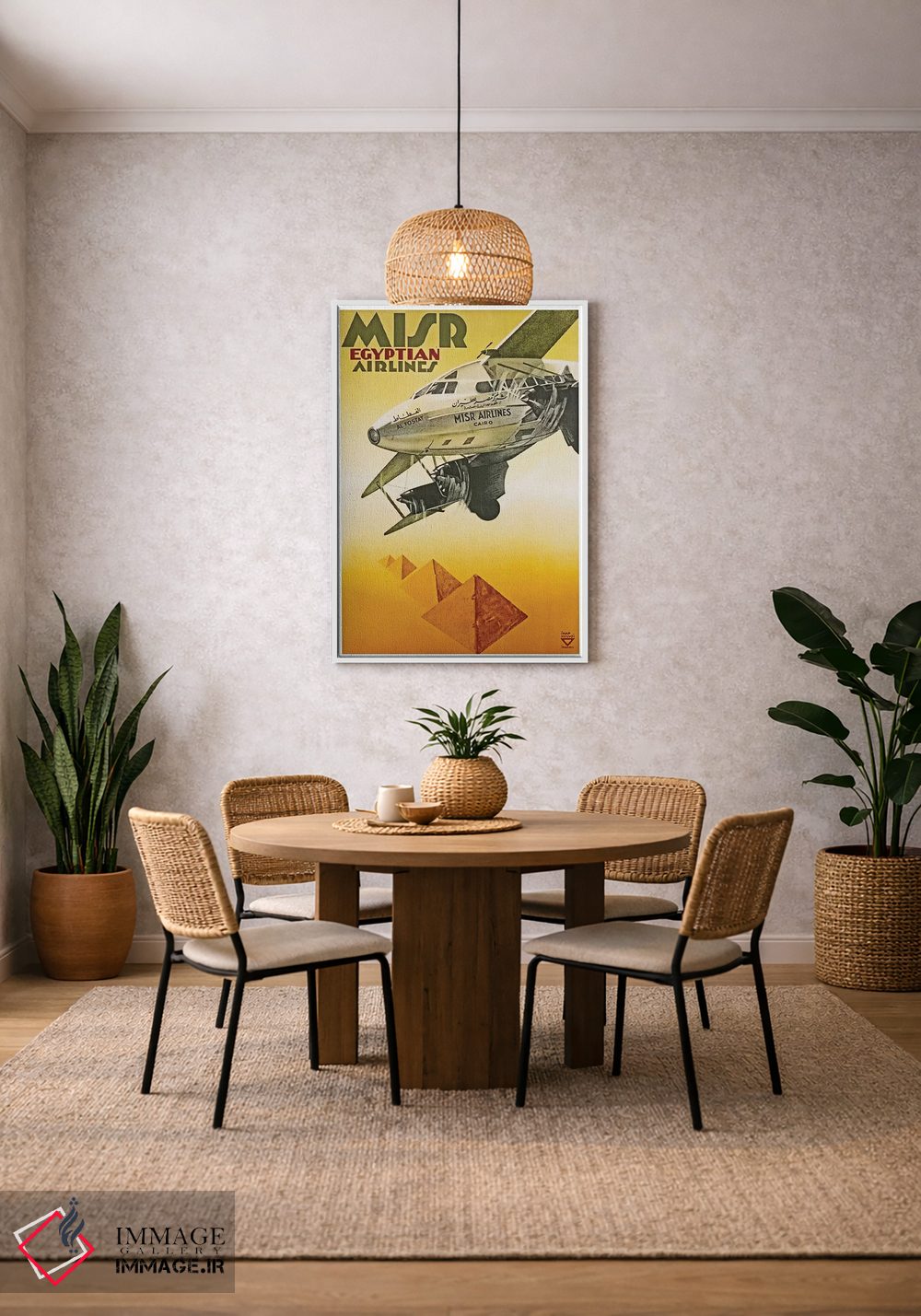 تابلو دکوراتیو مصر هواپیمایی - D3W