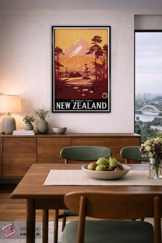 تابلو دکوراتیو New Zealand,کوه اگمونت، نیوزلند - D5B