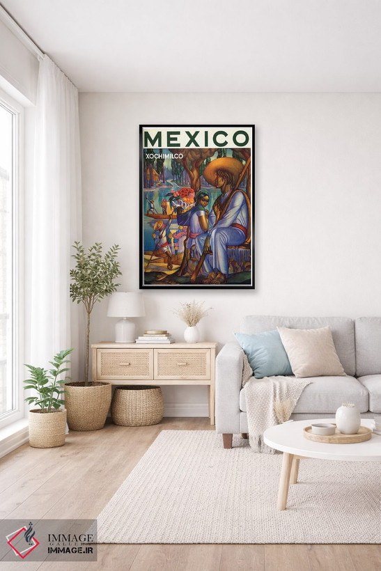 تابلو دکوراتیو Xochimilco,مکزیک، سوچی میلکو - D2B