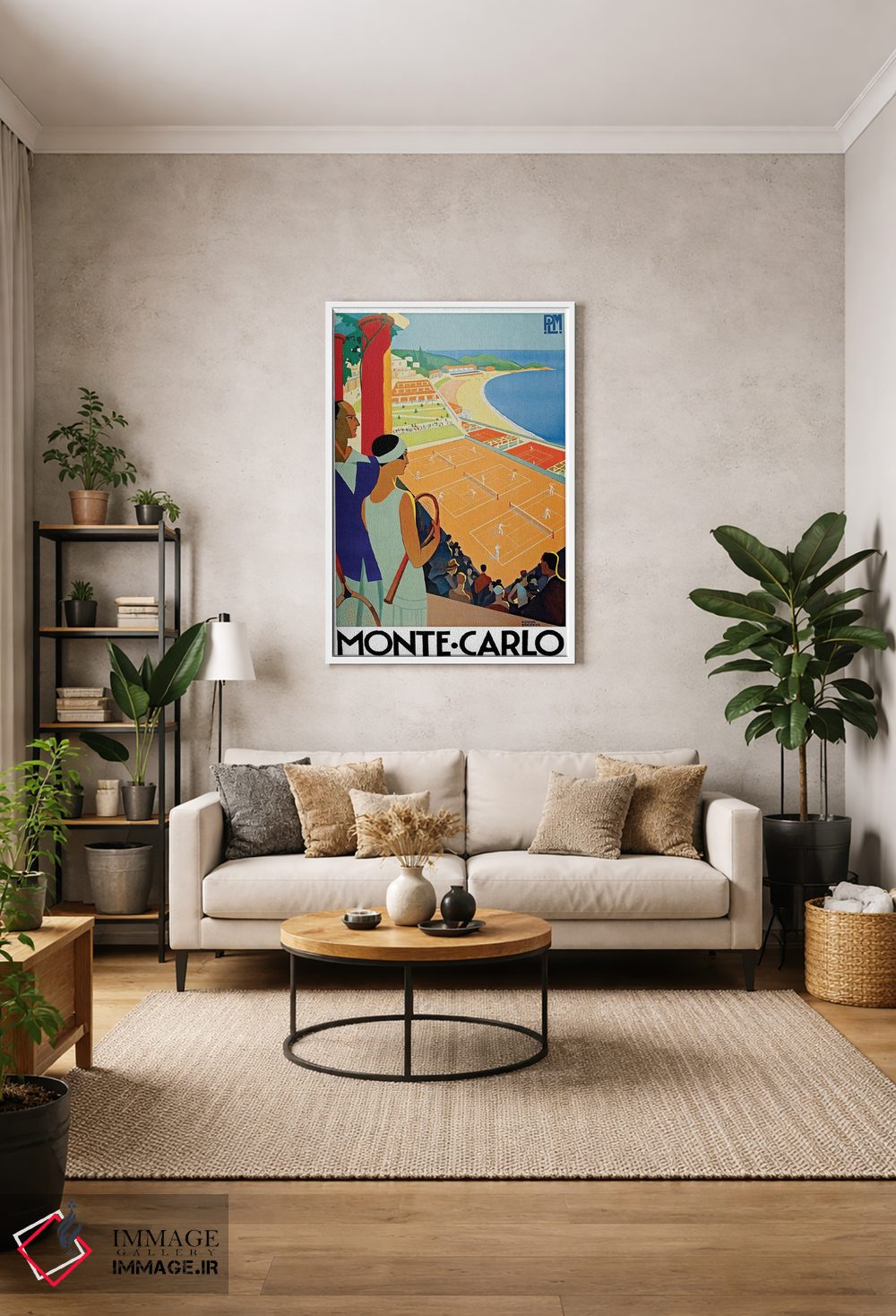 تابلو دکوراتیو مونت کارلو - D1W