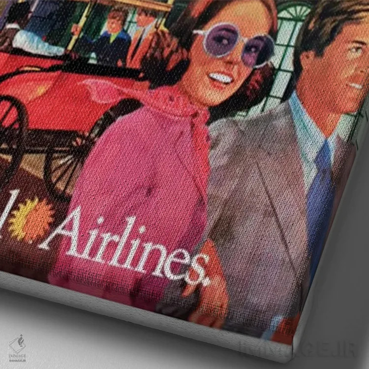 تابلو دکوراتیو نیواورلئان - نمای نزدیک بافت بوم