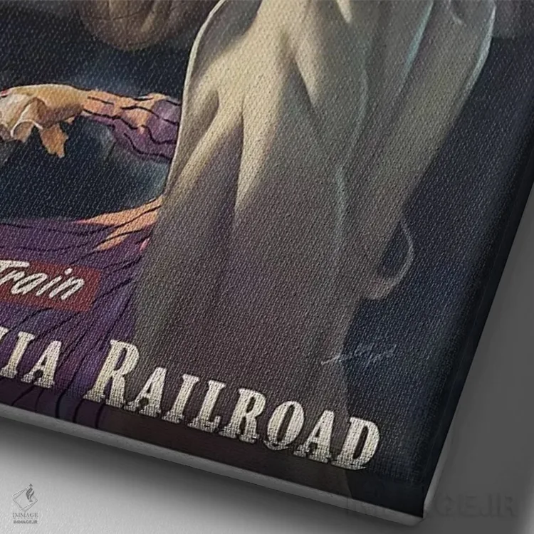 تابلو مدرن نیویورک - نمای نزدیک بافت بوم