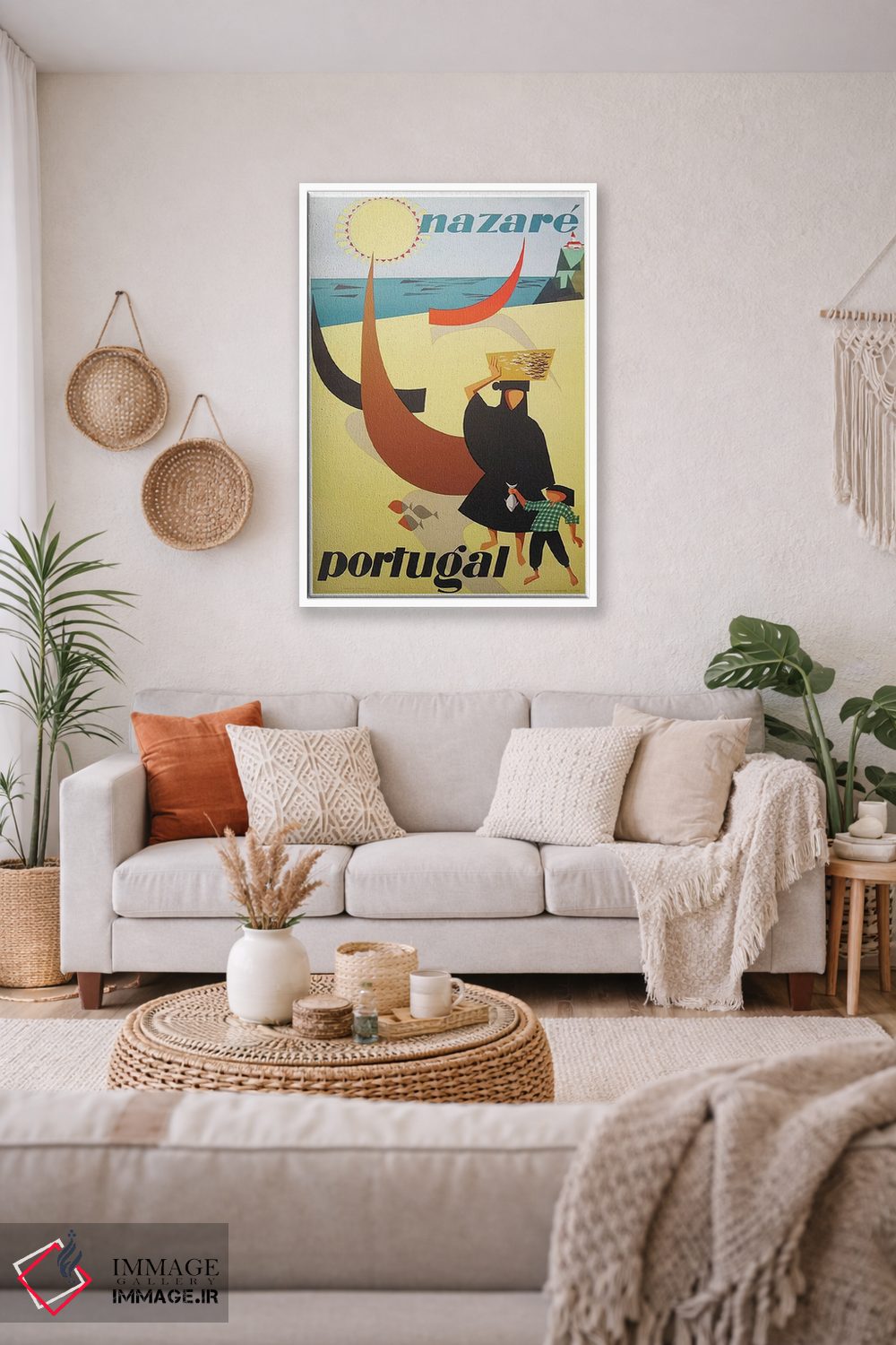 تابلو دکوراتیو Portugal,نازاره، پرتغال - D2W