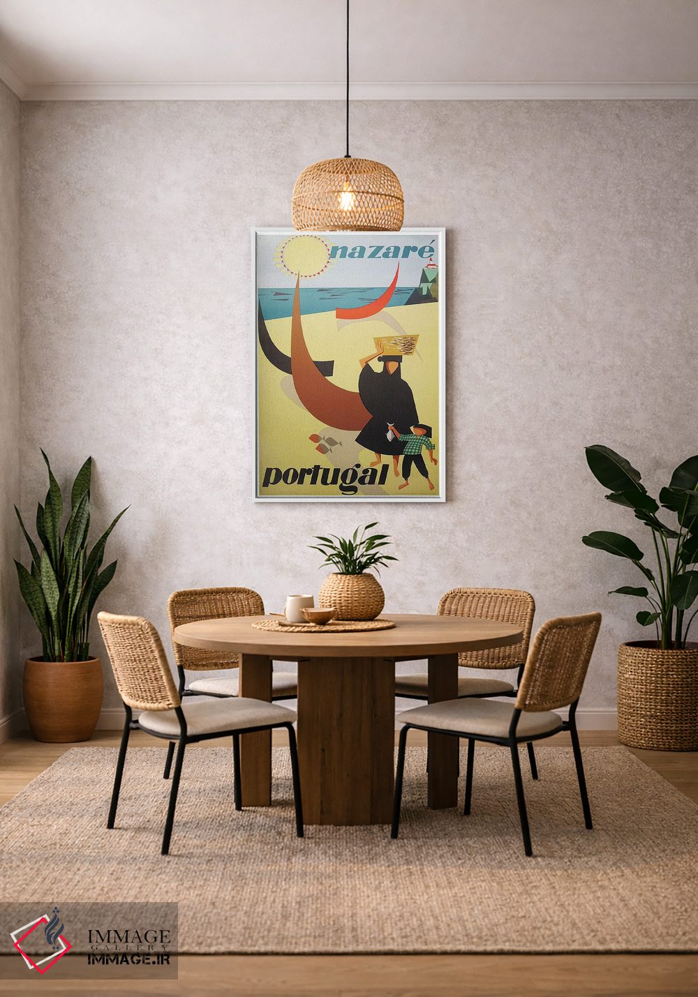 تابلو دکوراتیو Portugal,نازاره، پرتغال - D3W