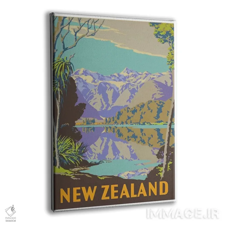 تابلو دکوراتیو نیوزلند II - نمای پرسپکتیو محصول