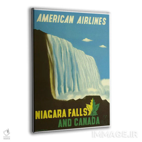 تابلو دکوراتیو آبشار نیاگارا و کانادا - نمای پرسپکتیو محصول