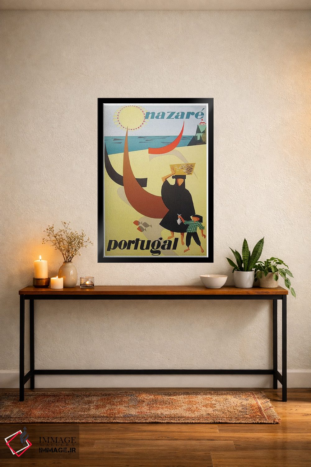 تابلو دکوراتیو Portugal,نازاره، پرتغال - D5B