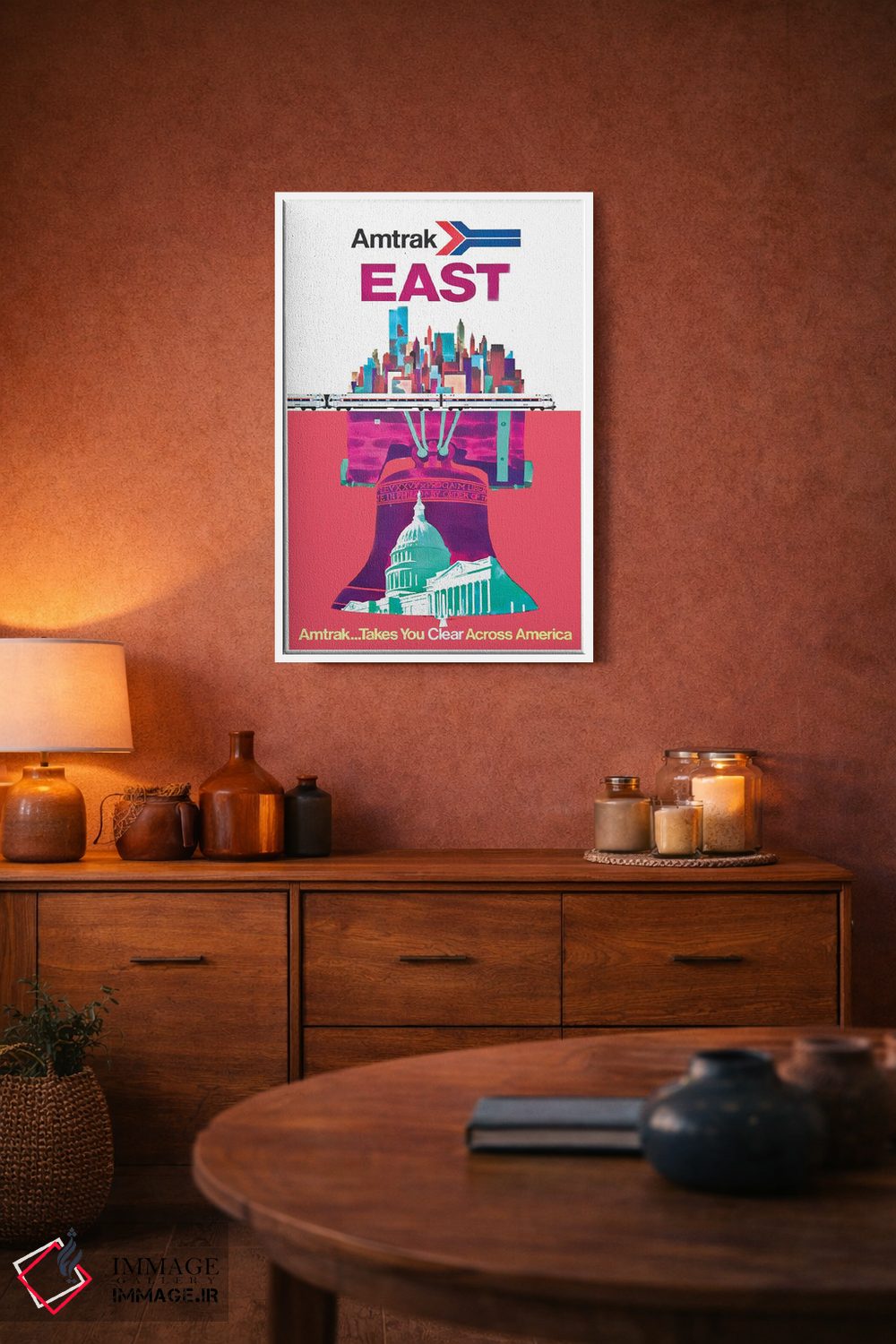 تابلو دکوراتیو امتراک شرق: امتراک شما را به سراسر آمریکا می برد - D3W