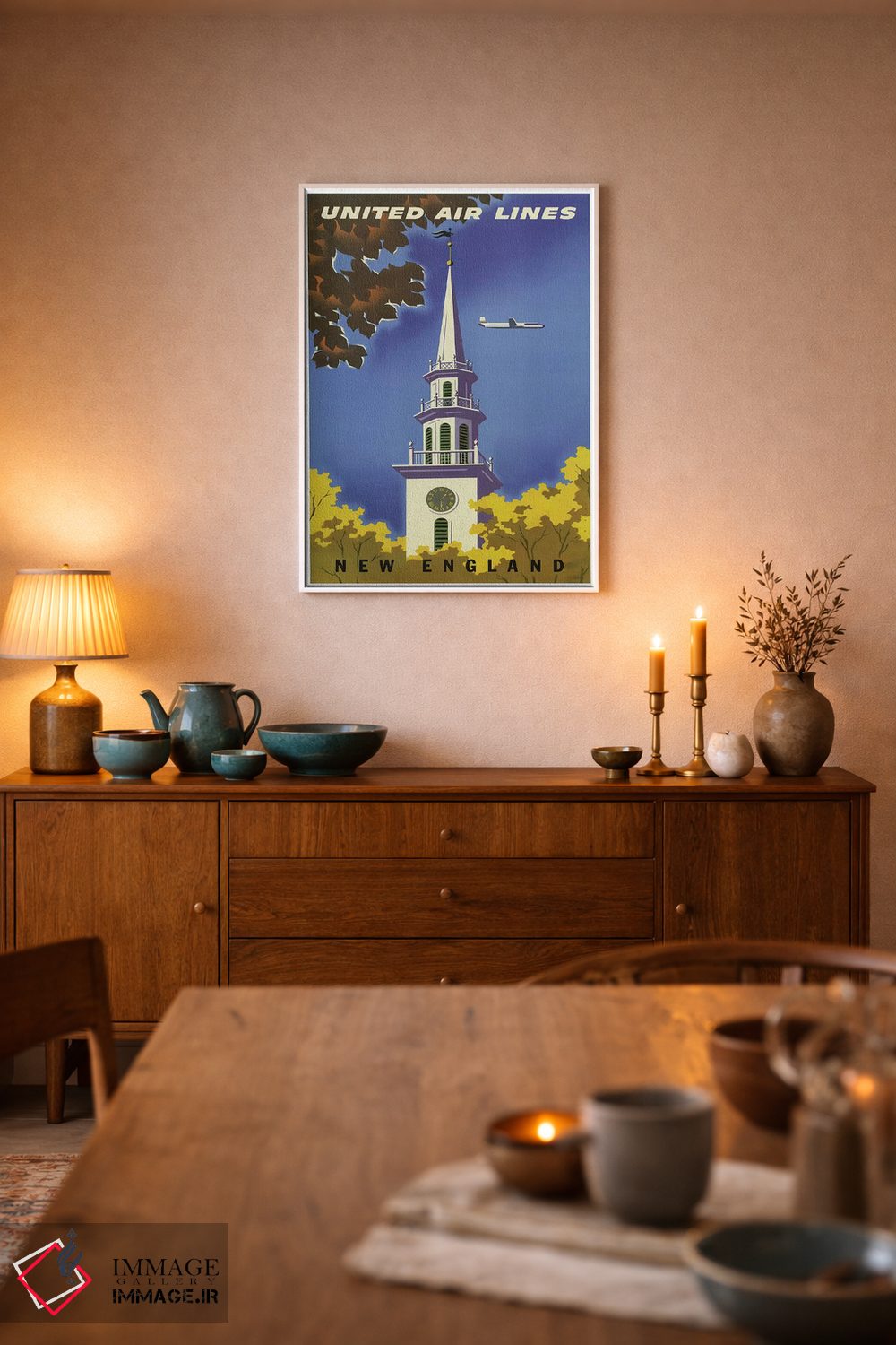 تابلو دکوراتیو نیوانگلند - D5W