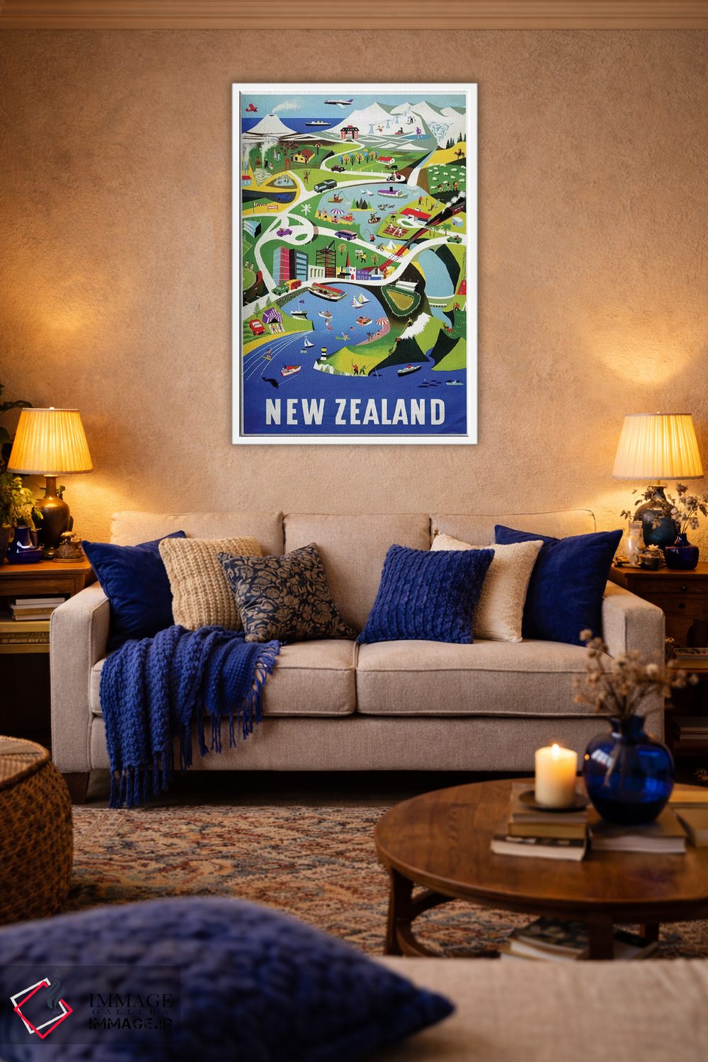 تابلو دکوراتیو نیوزلند I - D3W