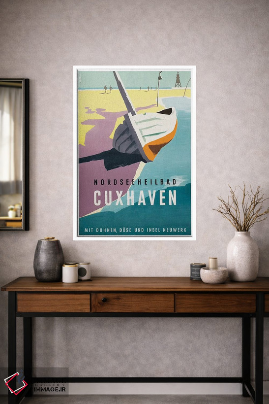 تابلو دکوراتیو Cuxhaven: Germany,ساحل درمانی دریای شمال، کوکسهافن - D1W