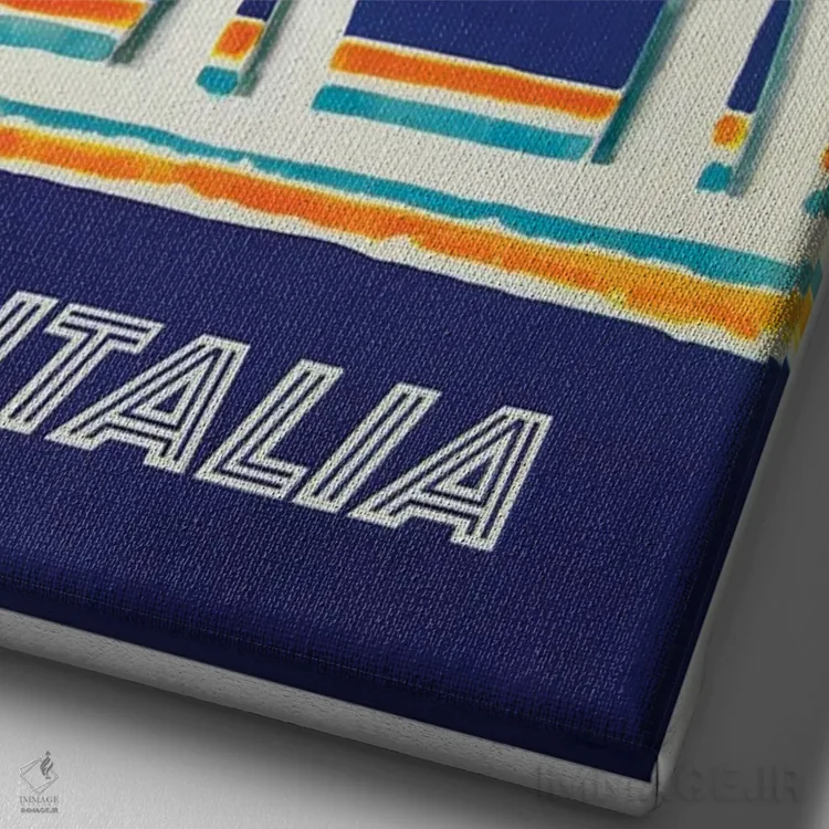 تابلو دکوراتیو پاکستان - نمای نزدیک بافت بوم